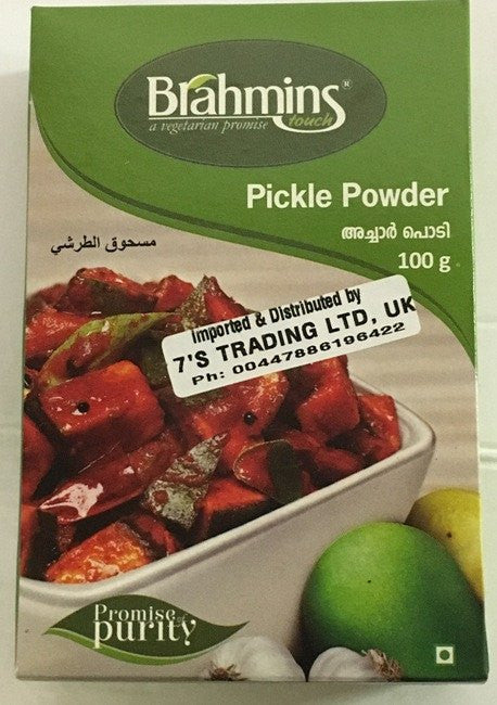 Brahmins Foods Pickle Powder 100 GM