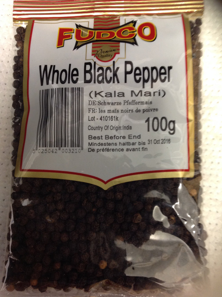 Fudco Pepper Black Whole 100 GM - SabAdda - Asian Grocery Store
