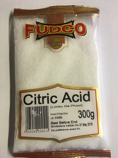 Fudco Citric Acid Limbu Na Phool 300 GM - SabAdda - Asian Grocery Store
