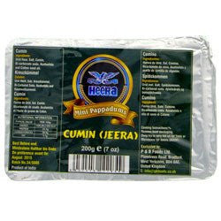 Heera Mini Papad Jeera 200gm - SabAdda - Asian Grocery Store
