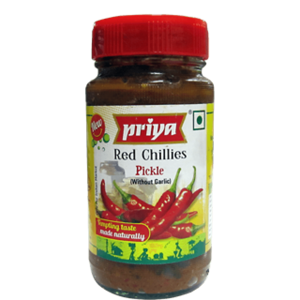 Priya Red Chilli Pickle 300gm - SabAdda - Asian Grocery Store
