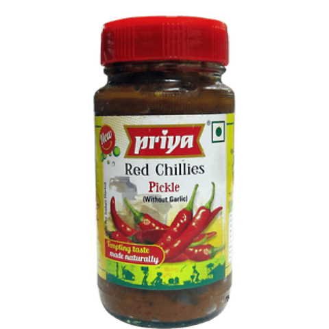 Priya Red Chilli Pickle 300gm - SabAdda - Asian Grocery Store
