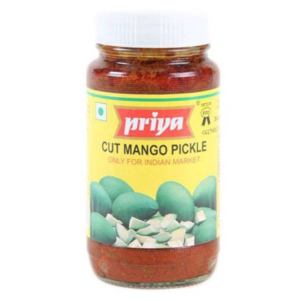 Priya Cut Mango Pickle With Out Garlic 300gm - SabAdda - Asian Grocery Store

