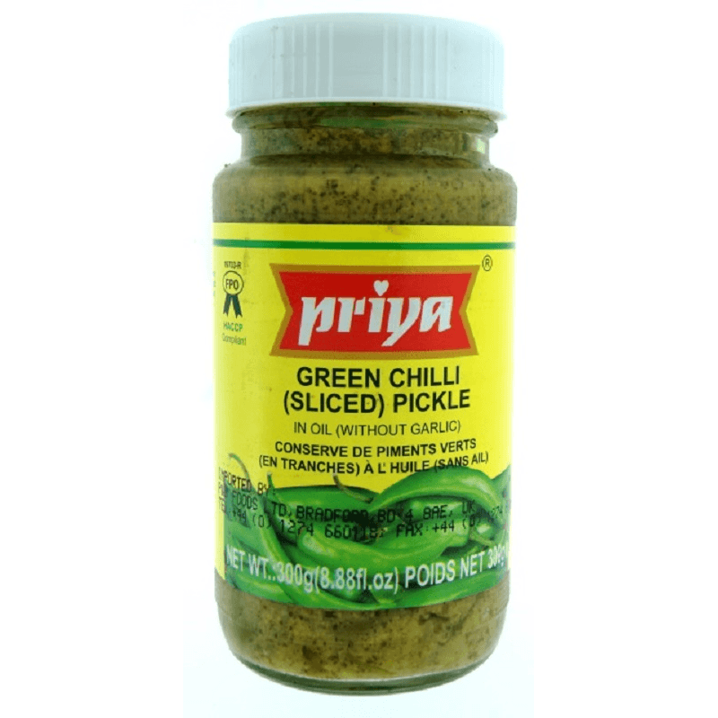 Priya Green Chilli Sliced 300gm - SabAdda - Asian Grocery Store
