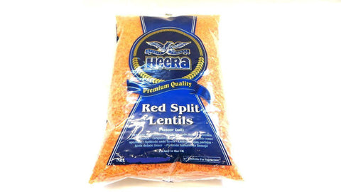 Heera Red Split Lentils 1kg - SabAdda - Asian Grocery Store

