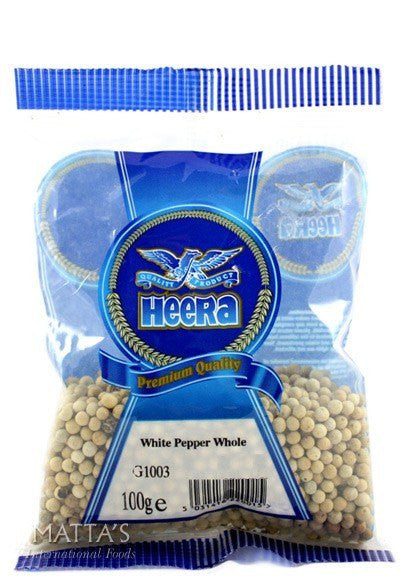 Heera White Pepper Whole 100gm - SabAdda - Asian Grocery Store

