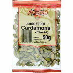 Fudco Jumbo Green Cardamons Elachi 50 GM