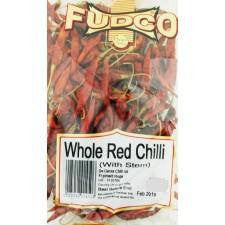 Fudco Whole Red Chilli (With Stem) 75 GM