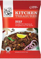 Kitchen Treasures Beef Ularthu Masala 100 gm - SabAdda - Asian Grocery Store

