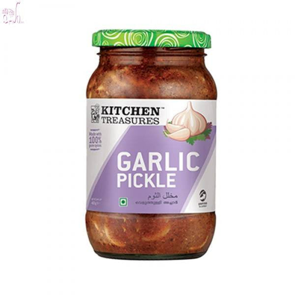 Kitchen Treasures Garlic Pickle 400 gm - SabAdda - Asian Grocery Store
