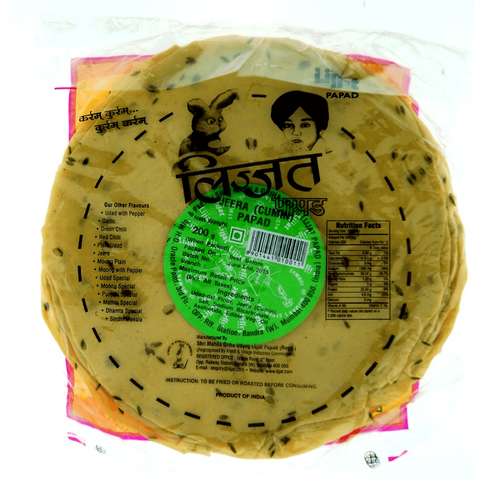 Lijjat Jeera Papad 200 gm
